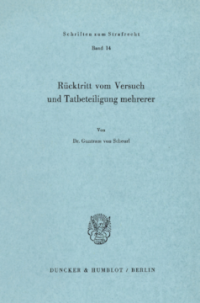 Rücktritt vom Versuch und Tatbeteiligung mehrerer