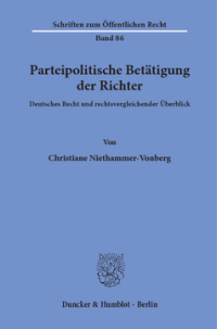 Parteipolitische Betätigung der Richter