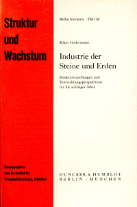 Industrie der Steine und Erden