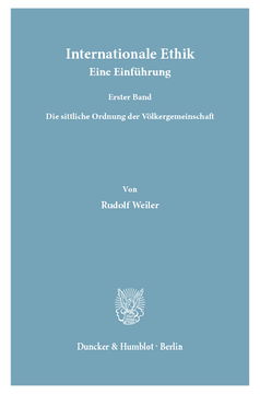 Internationale Ethik. Eine Einführung Internationale Ethik. Eine Einführung