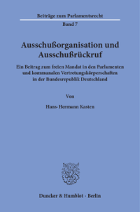 Ausschußorganisation und Ausschußrückruf