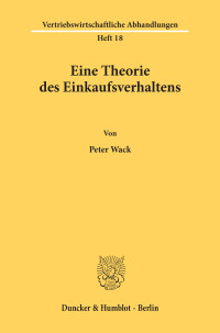 Eine Theorie des Einkaufsverhaltens