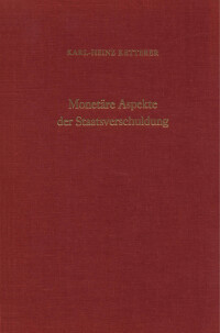 Monetäre Aspekte der Staatsverschuldung