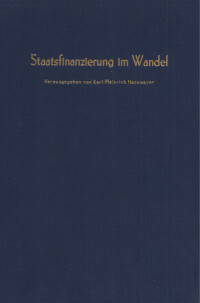 Staatsfinanzierung im Wandel