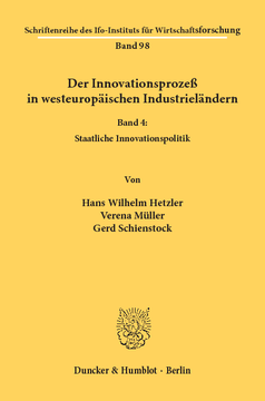 Der Innovationsprozeß in westeuropäischen Industrieländern