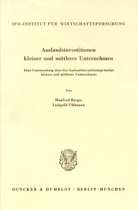 Auslandsinvestitionen kleiner und mittlerer Unternehmen