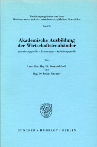 Akademische Ausbildung der Wirtschaftstreuhänder