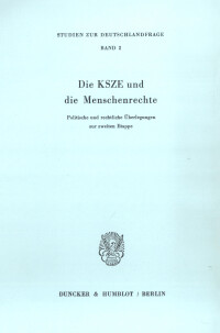Die KSZE und die Menschenrechte