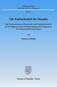 Die Kulturhoheit des Bundes