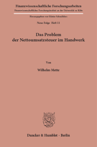 Das Problem der Nettoumsatzsteuer im Handwerk