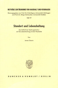 Standort und Lebenshaltung