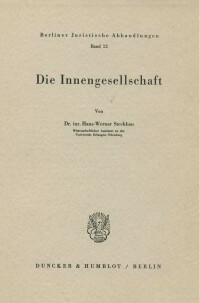 Die Innengesellschaft