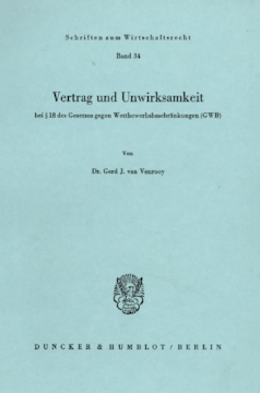 Vertrag und Unwirksamkeit Vertrag und Unwirksamkeit