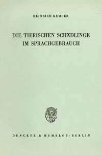 Die tierischen Schädlinge im Sprachgebrauch