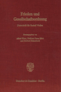 Frieden und Gesellschaftsordnung