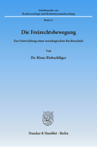 Die Freirechtsbewegung