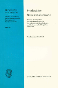 Synthetische Wissenschaftstheorie