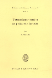 Unternehmerspenden an politische Parteien