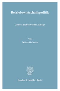 Betriebswirtschaftspolitik