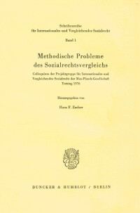 Methodische Probleme des Sozialrechtsvergleichs
