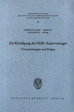 Die Kündigung des NDR Staatsvertrages