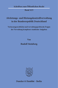 Abrüstungs- und Rüstungskontrollverwaltung in der Bundesrepublik Deutschland