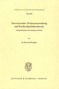 Internationaler Preiszusammenhang und Kaufkraftparitätentheorie