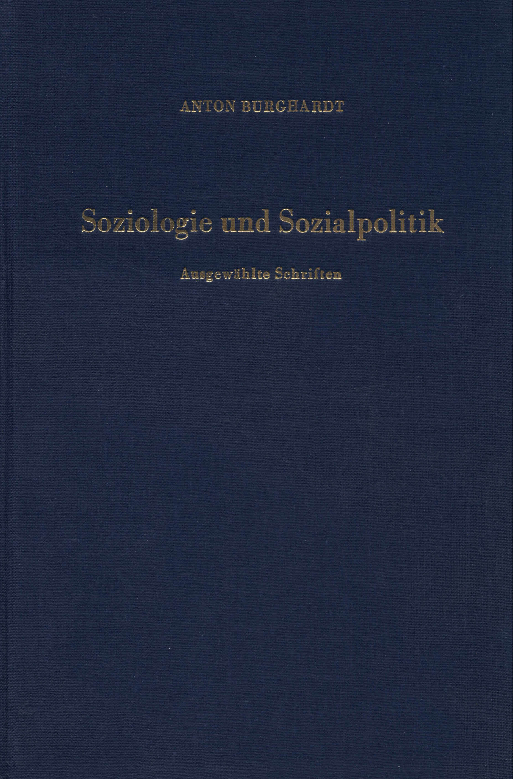 Soziologie und Sozialpolitik