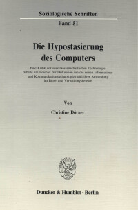 Die Hypostasierung des Computers