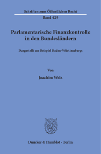 Parlamentarische Finanzkontrolle in den Bundesländern,