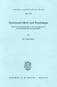 Gewissensfreiheit und Psychologie
