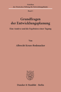 Grundfragen der Entwicklungsplanung