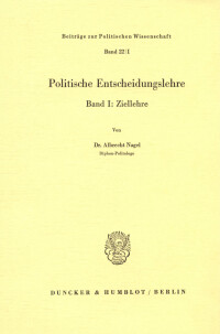 Politische Entscheidungslehre