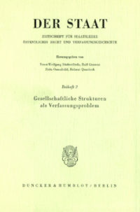 Gesellschaftliche Strukturen als Verfassungsproblem