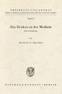 Das Denken in der Medizin Das Denken in der Medizin