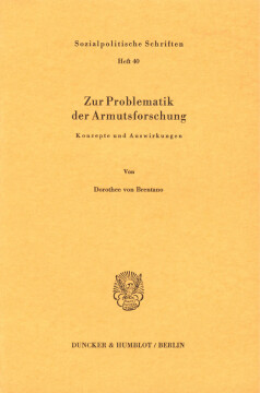 Zur Problematik der Armutsforschung Zur Problematik der Armutsforschung