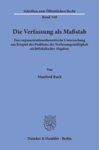 Die Verfassung als Maßstab