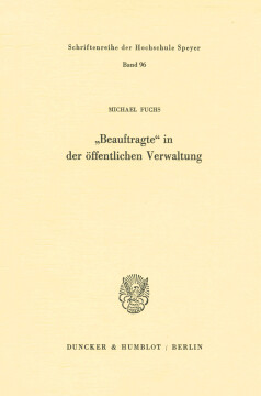 "Beauftragte" in der öffentlichen Verwaltung "Beauftragte" in der öffentlichen Verwaltung