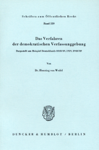 Das Verfahren der demokratischen Verfassunggebung