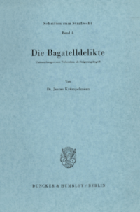 Die Bagatelldelikte