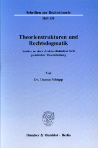 Theorienstrukturen und Rechtsdogmatik
