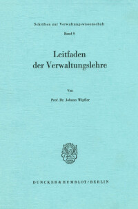 Leitfaden der Verwaltungslehre