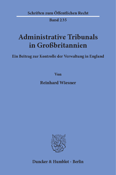 Administrative Tribunals in Großbritannien