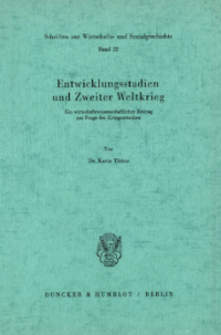 Entwicklungsstadien und Zweiter Weltkrieg