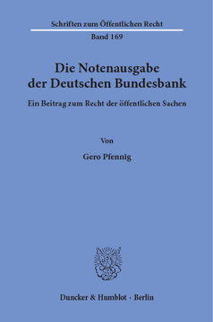 Die Notenausgabe der Deutschen Bundesbank