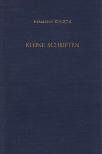 Kleine Schriften