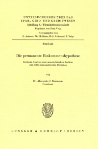 Die permanente Einkommenshypothese