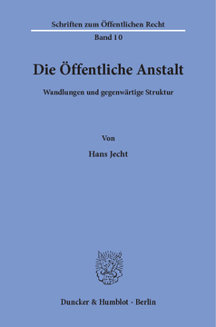 Die Öffentliche Anstalt Die Öffentliche Anstalt