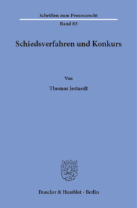 Schiedsverfahren und Konkurs
