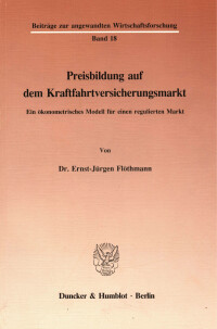Preisbildung auf dem Kraftfahrtversicherungsmarkt